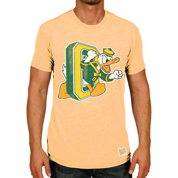 Oregon Ducks Original Retro Brand Vintage Donald O Tri-Blend WEM T-Shirt - Heather Gold,We sell and wholesale Oregon Ducks Original Retro Brand Vintage Donald O Tri-Blend WEM T-Shirt - Heather Gold on line form chian!